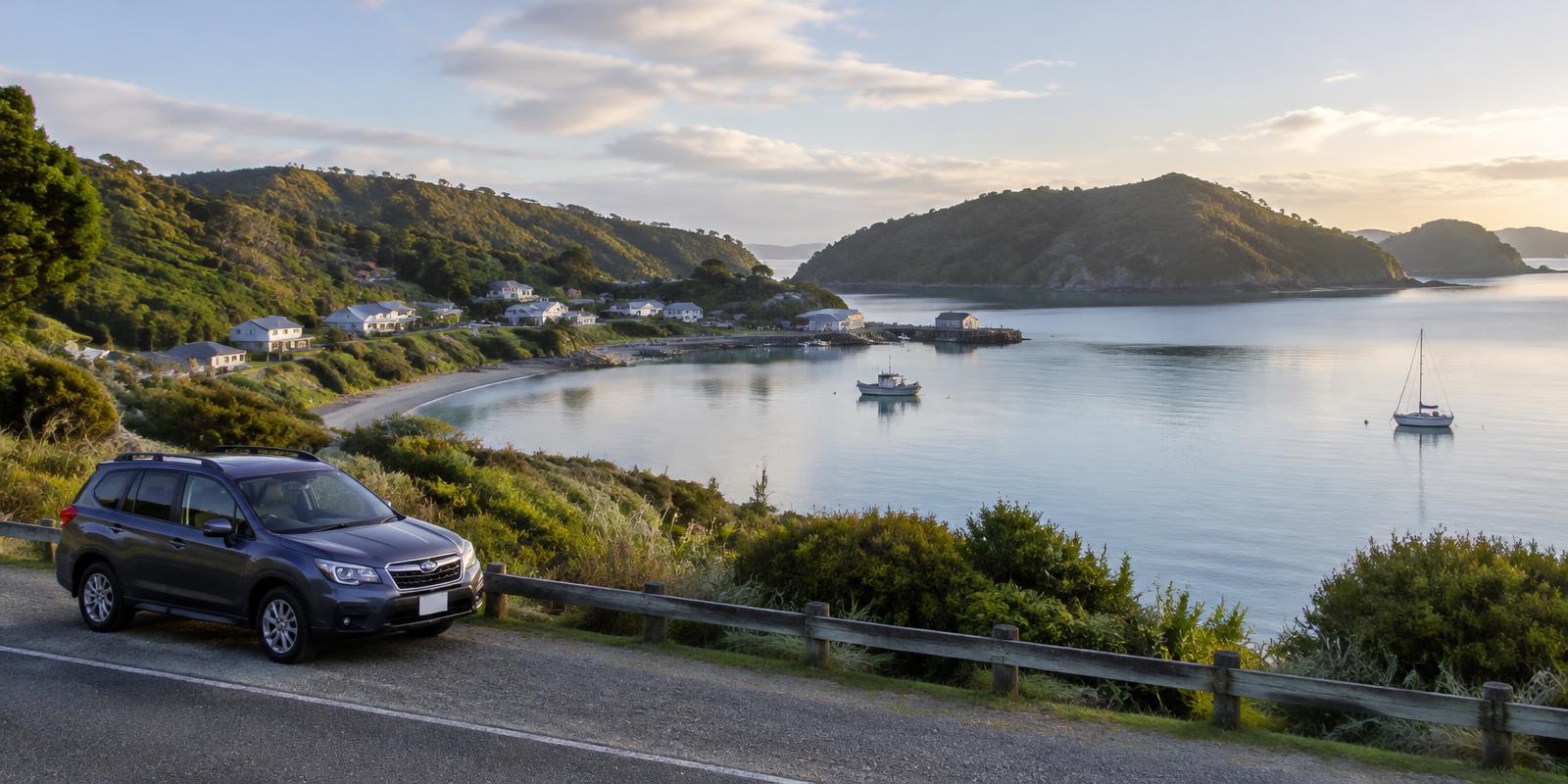 Halfmoon Bay coastline, Stewart Island